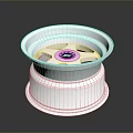 Shiny Chrome Alloy Wheel Rim With Metallic Finish And Center Logo