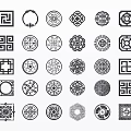 New Chinese Carved Pattern 3d model