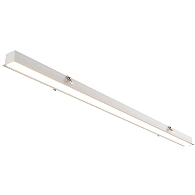 Sleek Modern Linear White LED Ceiling Light With Long Strip Design For Home Interior 3d model