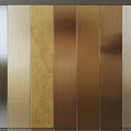 Metallic Wall Panels With Various Colors And Textures 3d model