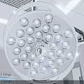 Advanced Medical Devices Including Surgical Lights And Patient Monitor In Operating Room