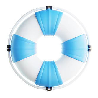 Modern swimming ring swimming equipment cartoon swimming ring 3d model