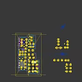 Birds Eye View Floor Plan Of Modern Interior With Multiple Rooms And Furniture Layout