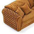 Multi-person Sofa Fabric Multi-person Sofa Flannel Sofa Casual Sofa Visionnaire 3d model