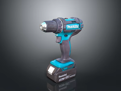 Makita Cordless Electric Drill With Powerful Motor And Lithium Ion Battery 3d model