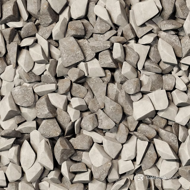 Natural Stone and Wood Materials for Home Decor and Construction Use 3d model 
