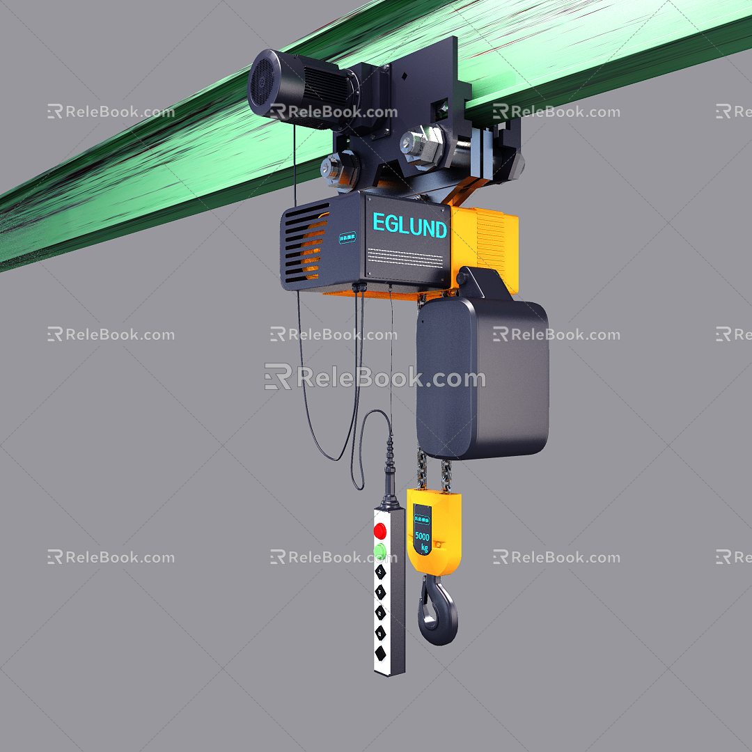 modern gantry crane 3d model