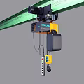EGLUND Industrial Electric Hoist With Yellow Black Design And Remote Control