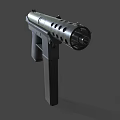 Tec9 submachine gun small submachine gun semi-automatic gun machine gun machine gun light machine gun low face number low model simple model film and television level realistic 3d model