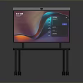 Smart Interactive Display With Adjustable Stand And Digital Interface Screen