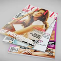 Magazines Books 3d model