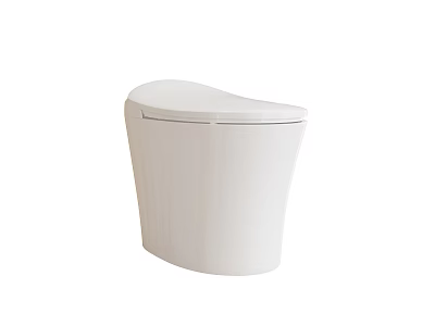 Sleek Modern White Toilet Design With Easy To Clean Surface And Comfortable Seat 3d model