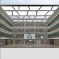 Modern Hospital Outpatient Clinic Spacious Hall With Reception