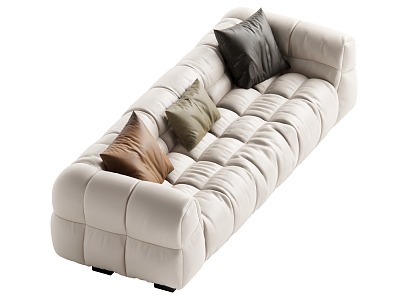 Multiplayer Sofa Cream Wind Multiplayer Sofa model