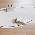 Middle Ancient Special-Shaped Carpet Arc Carpet 3d model