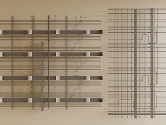 Industrial Air Duct Ceiling Air Conditioning Duct Ventilation Duct Fire Duct 3d model