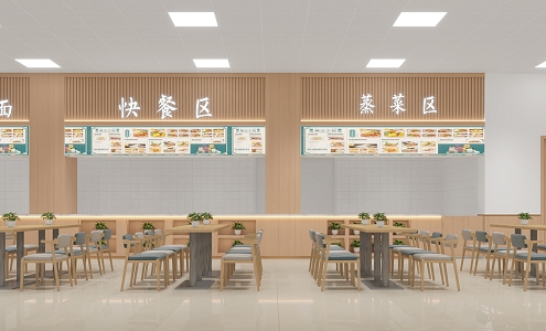 Staff Canteen Jane Restaurant 3d model