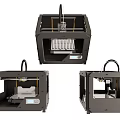 Modern Desktop 3D Printers Efficient Office Appliances For Professional Use 3d model