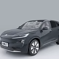 Gray Electric SUV With Modern Front Fascia Sleek Body And Alloy Wheels