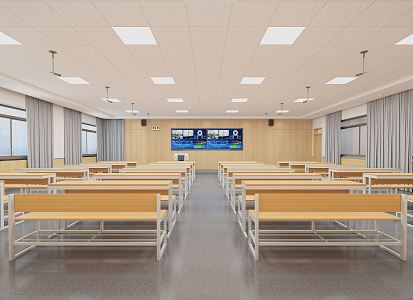 Modern Classroom 3d model