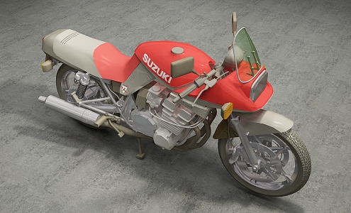 Modern Motorcycle 3d model