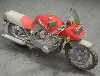 Modern Motorcycle 3d model