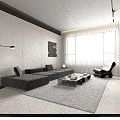 Modern Minimalist Dining Table Set Matches Sleek Monochrome Open Plan Home Interior