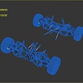 Frame Truck Shell Truck Rack Car Rack Old Car Rack Old Truck Rack PBR 3d model