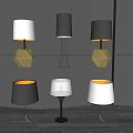 Modern table lamp 3d model