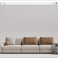 Modern Combination Sofa Multiplayer Sofa Combination 3d model