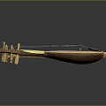 Traditional String Musical Instrument With Wooden Body Strings And Bow