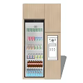 Modern Vending Machine Beverage Refrigerator 3d model