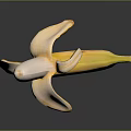 Detailed Hand Carved Peeled Banana Sculpture Featuring Lifelike Texture And Artistic Details