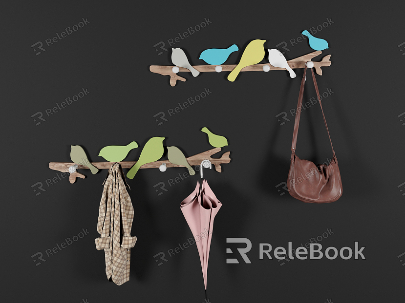 Modern hook decoration rack hanger wall decoration model