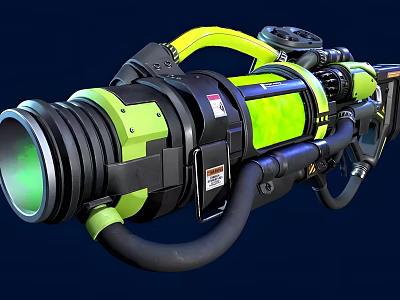 Modern Military Fighter Jet Equipped With Green Black Weapon System And Yellow Components 3d model
