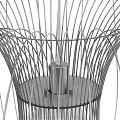 Modern Decorative Chandelier With Intricate Slender Metal Wires And Open Structure
