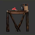 Rustic Wooden Dining Chair Featuring Natural Tree Trunk Legs And Organic Design