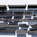 Eaves Tile Style Combination 3d model