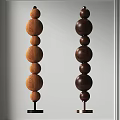 Qui Ji Floor Lamp Wooden Art Beaded Floor Lamp Type Floor Lamp Spherical Floor Lamp Living Room Floor Lamp 3d model