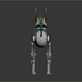 Modern Robot Dog Machine Dog Machine Warrior Robot Cop 3d model