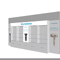 FLYCO Retail Display Shelves With White Multi Tier Design For Hair Dryer And Shaver