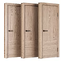 Wooden Hinged Doors With Natural Grain Modern Design For Home Interior Spaces