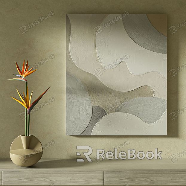 Quiet abstract painting decorative painting model