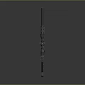 High Precision Modern Sniper Rifle With Tactical Scope And Long Barrel 3d model