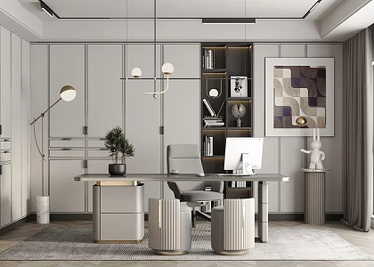 Light Luxury Study 3d model