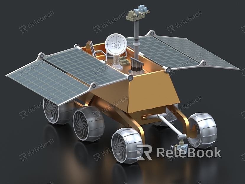 All-terrain vehicle exploration vehicle lunar rover Mars vehicle electric vehicle function vehicle exploration vehicle solar vehicle model