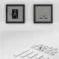 Modern Switch Switch Panel 3d model