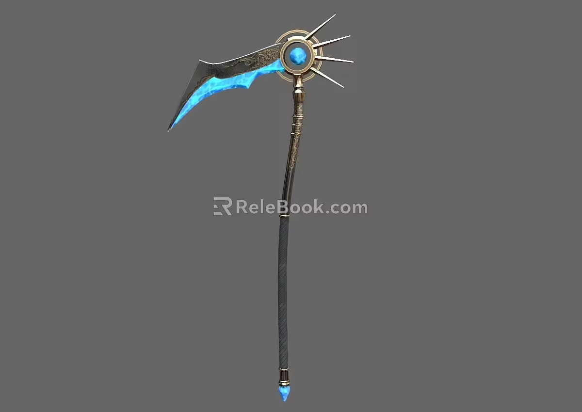 Frost Sickles Sickles Cold Weapons Reaper Sickles Weapons Scimitar Evil Sickles Game Equipment Frostbite Sickles 3d model