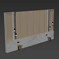 Modern Bedroom Accent Wall With Wooden Panels And Pendant Lights