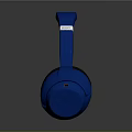 Blue Over Ear Headphones With Ergonomic Design And Comfortable Ear Cushions